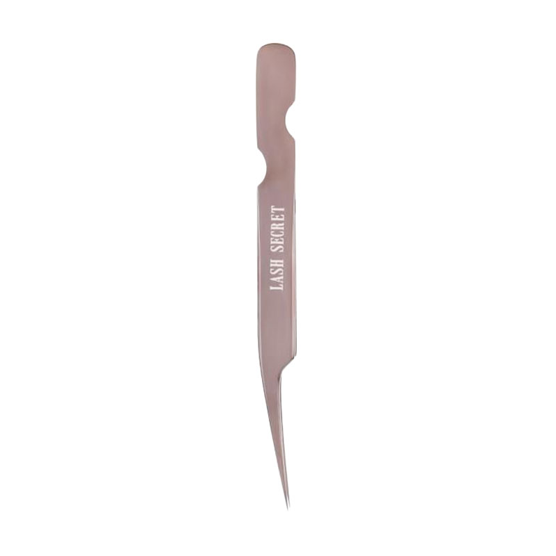 Пінцет Lash Secret прямий, рожеве шампанське, 1 шт (pl021020)